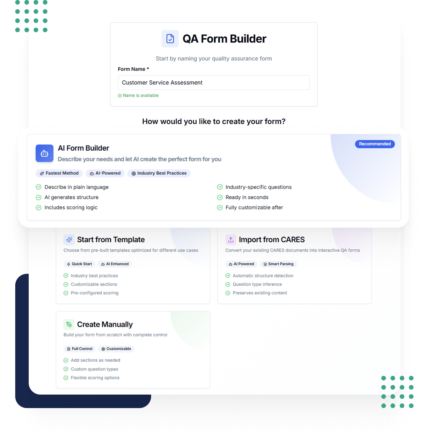 Automated QA scoring